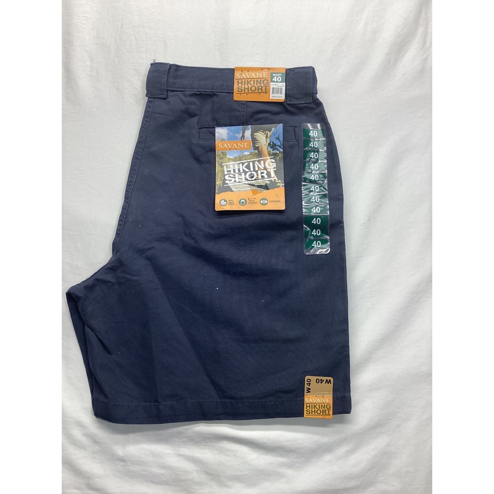 Savane Hiking Short Mens 40 Blue Nights Navy Cargo Tech Pocket UPF 30 NWT - Picture 3 of 6